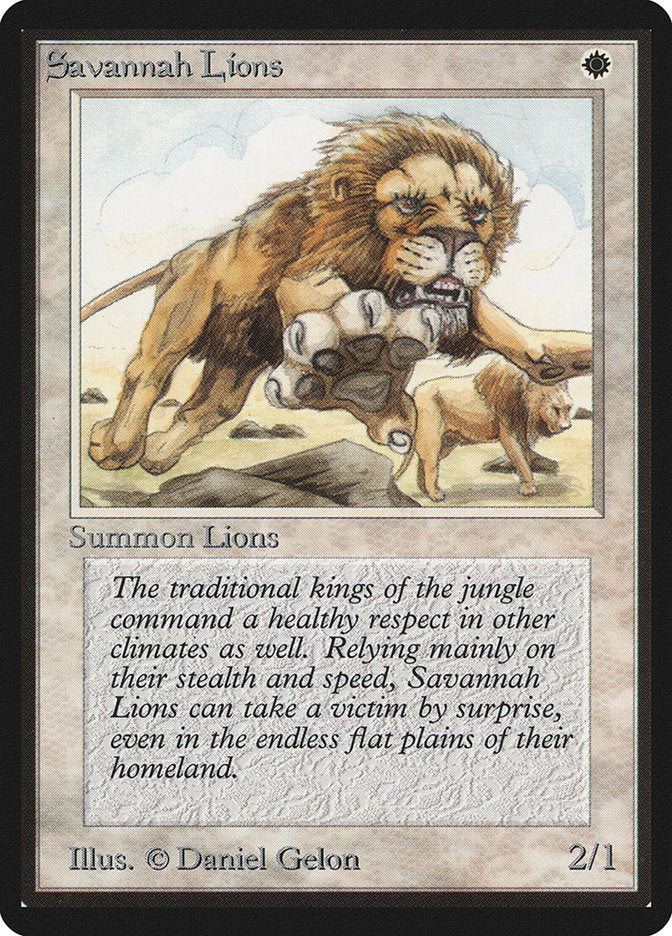 Savannah Lions [Beta Edition] | Golgari Games