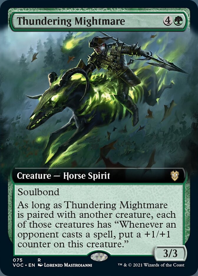 Thundering Mightmare (Extended Art) [Innistrad: Crimson Vow Commander] | Golgari Games