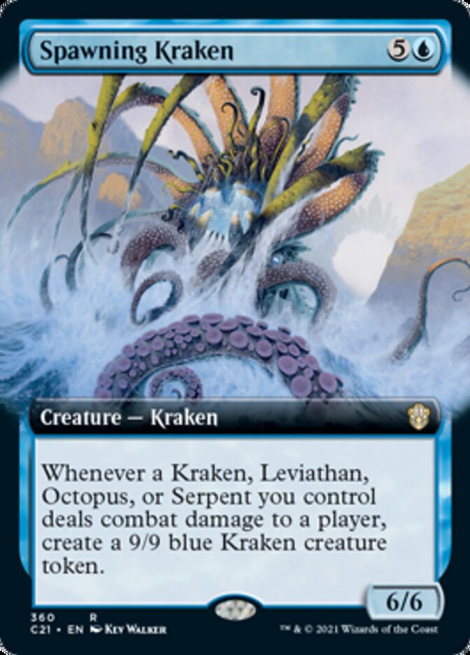 Spawning Kraken (Extended Art) [Commander 2021] | Local Legends