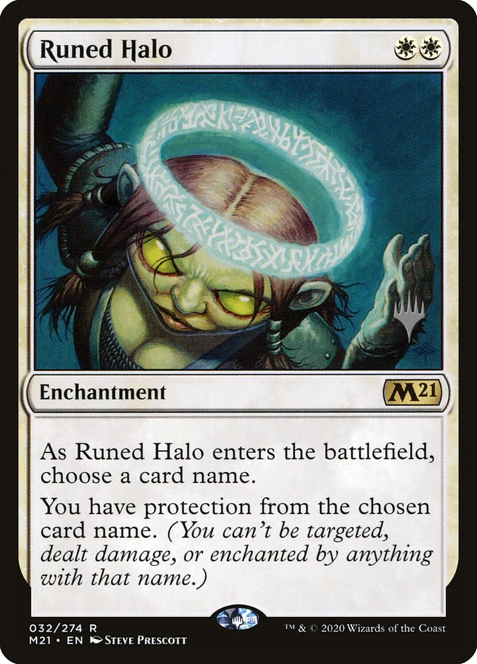 Runed Halo (Promo Pack) [Core Set 2021 Promos] | Golgari Games