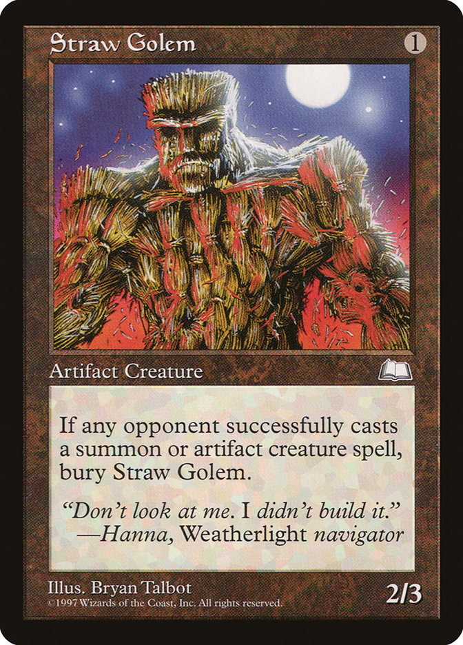 Straw Golem [Weatherlight] | Local Legends