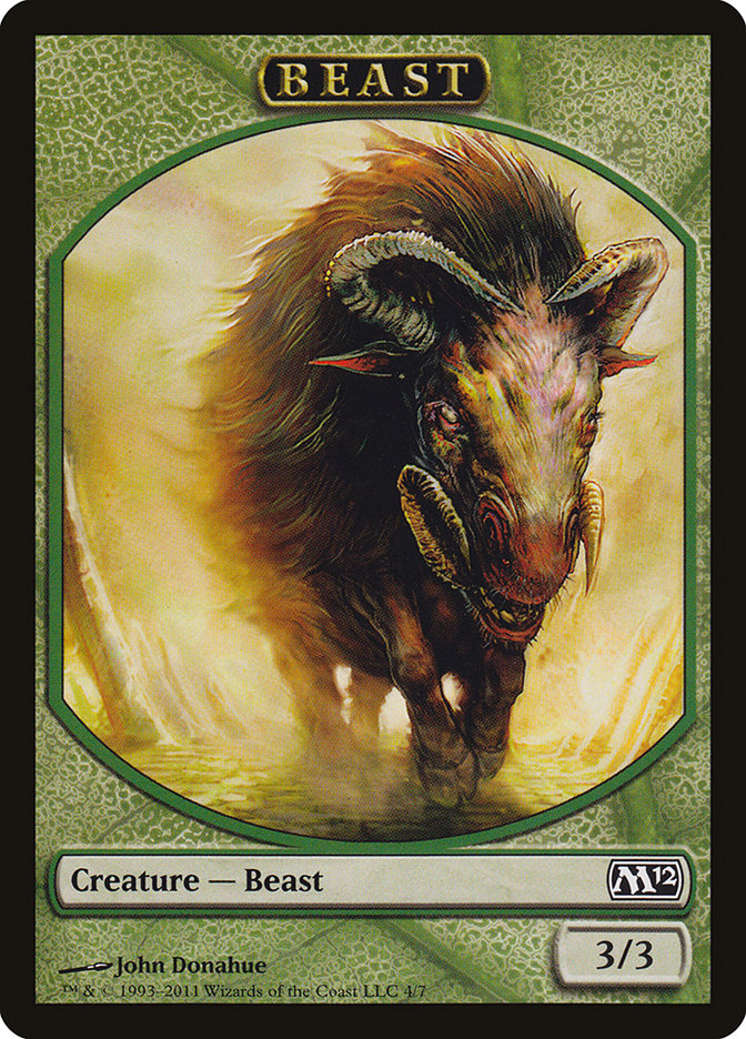 Beast Token [Magic 2012 Tokens] | Golgari Games