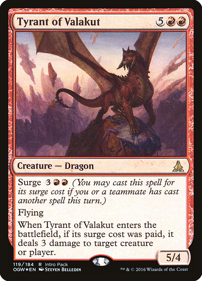 Tyrant of Valakut (Intro Pack) [Oath of the Gatewatch Promos] | Golgari Games