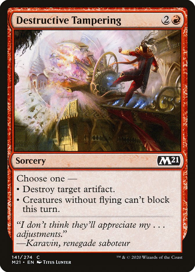 Destructive Tampering [Core Set 2021] | Local Legends