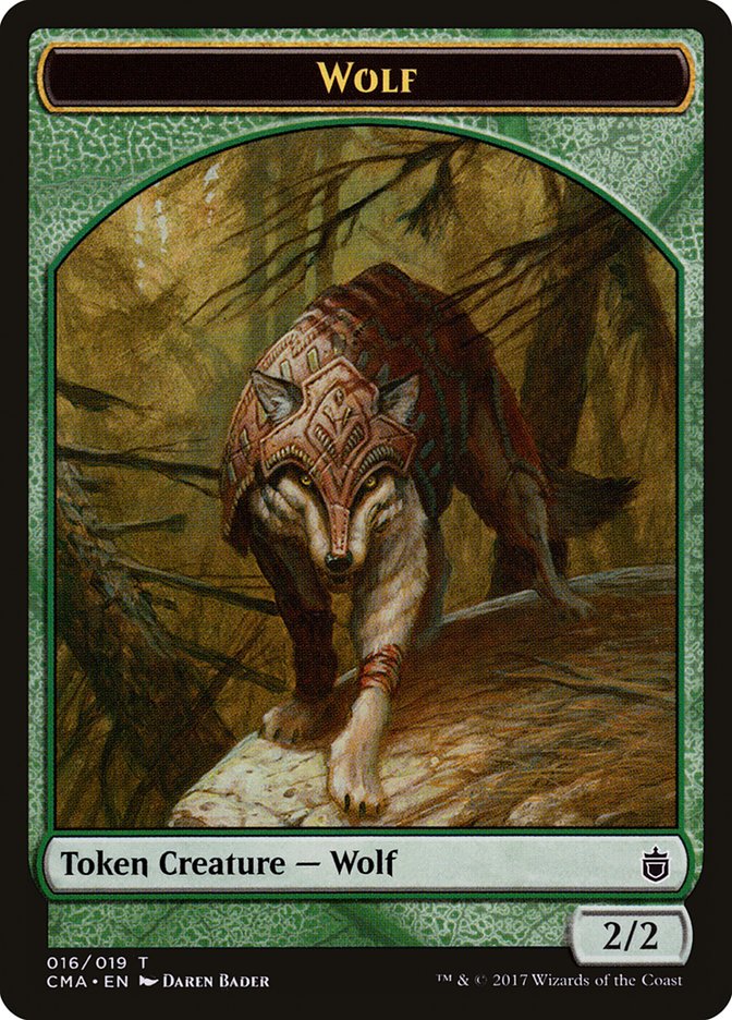 Wolf Token (016/019) [Commander Anthology Tokens] | Golgari Games