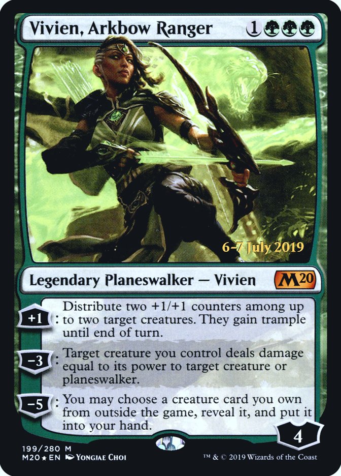 Vivien, Arkbow Ranger [Core Set 2020 Prerelease Promos] | Golgari Games