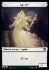 Wolf // Spirit Double-sided Token [Innistrad: Midnight Hunt Tokens] | Local Legends