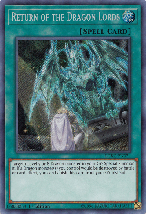 Return of the Dragon Lords [LCKC-EN074] Secret Rare | Golgari Games