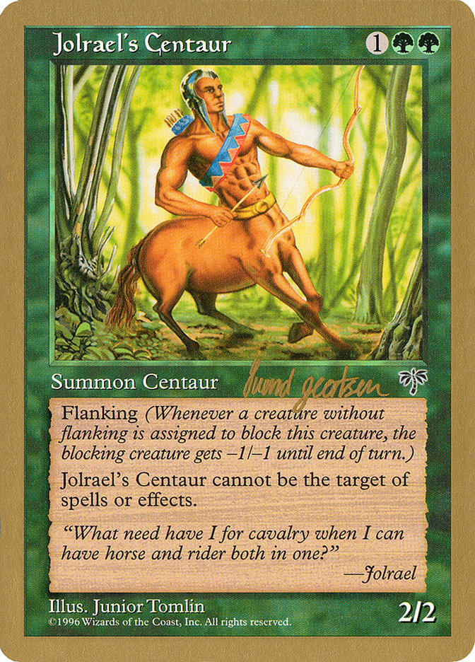 Jolrael's Centaur (Svend Geertsen) [World Championship Decks 1997] | Golgari Games