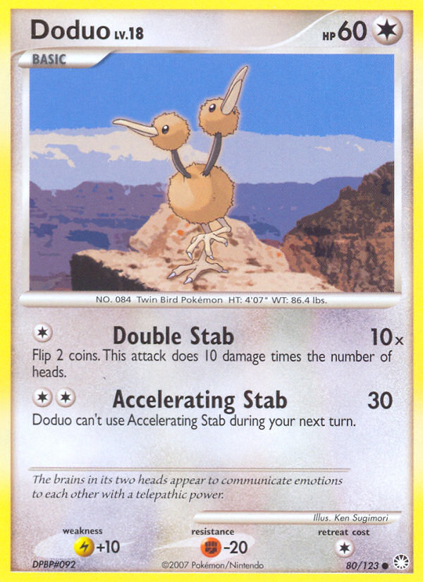 Doduo (80/123) [Diamond & Pearl: Mysterious Treasures] | Golgari Games