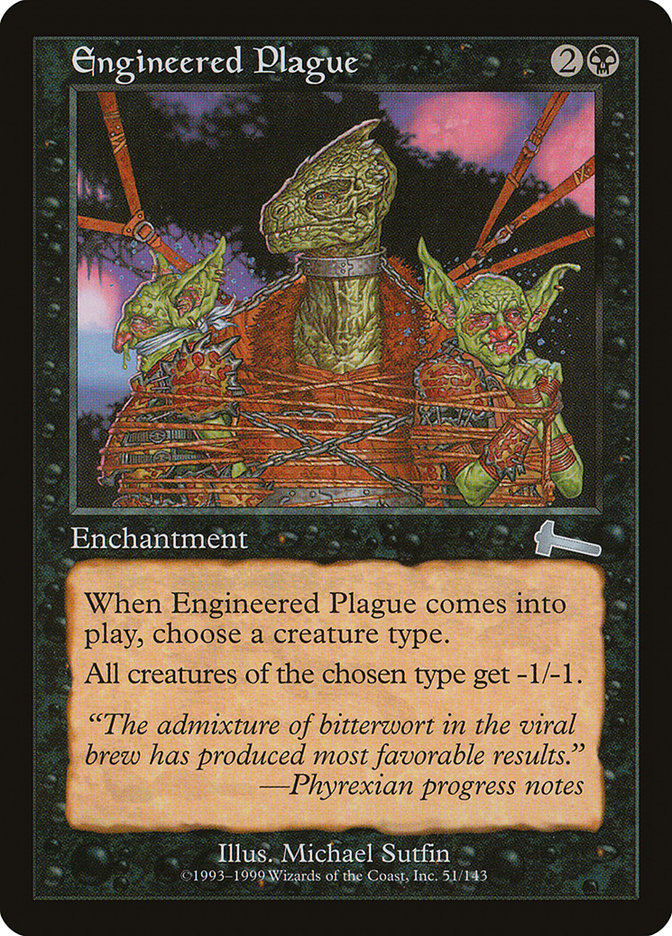 Engineered Plague [Urza's Legacy] | Golgari Games