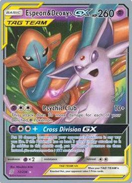 Espeon & Deoxys GX (72/236) (Perfection - Henry Brand) [World Championships 2019] | Golgari Games