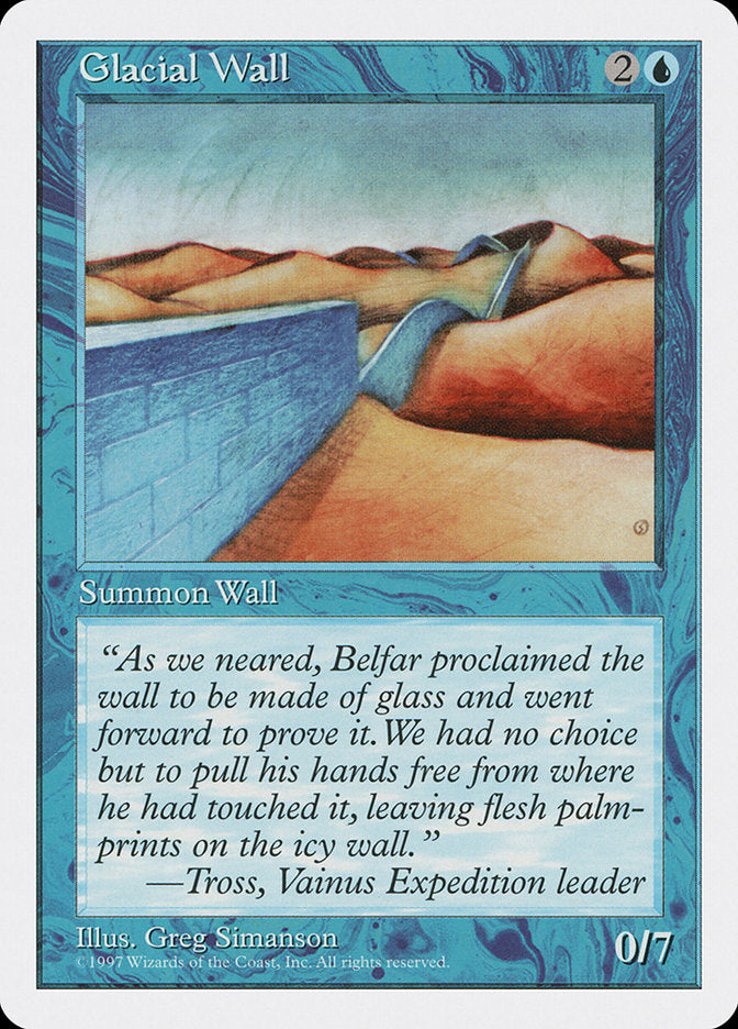 Glacial Wall [Fifth Edition] | Golgari Games