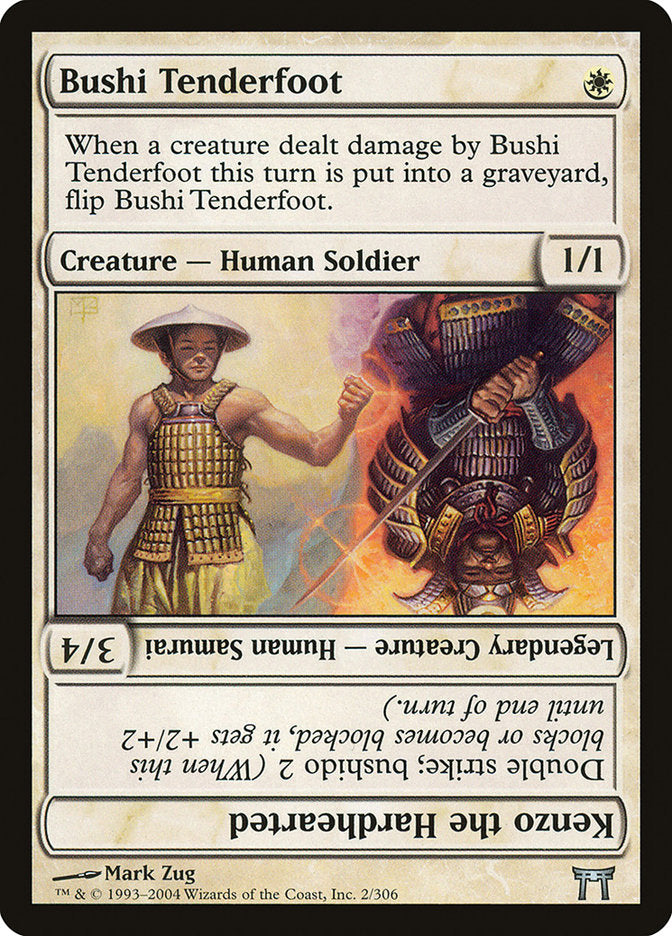 Bushi Tenderfoot // Kenzo the Hardhearted [Champions of Kamigawa] | Golgari Games