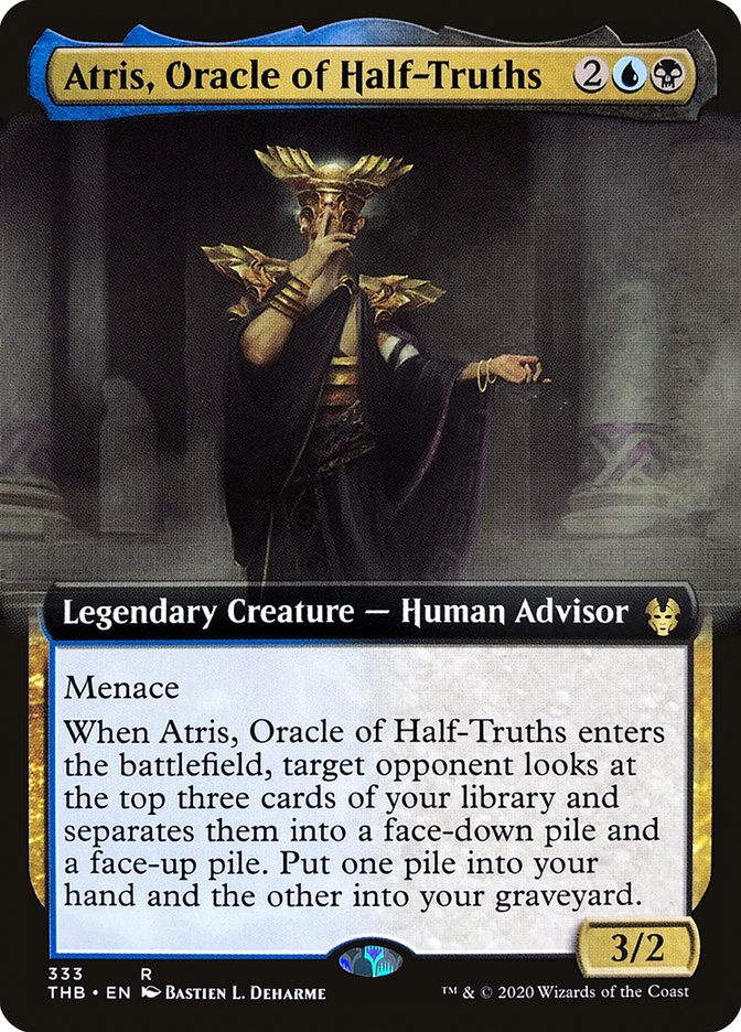 Atris, Oracle of Half-Truths (Extended Art) [Theros Beyond Death] | Golgari Games