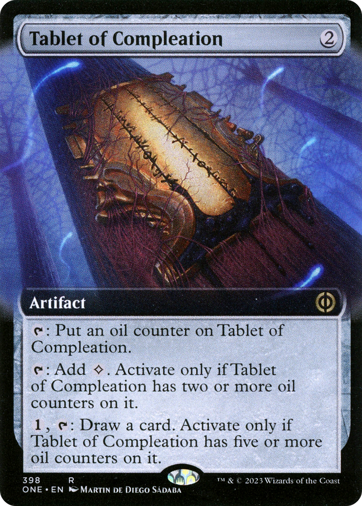 Tablet of Compleation (Extended Art) [Phyrexia: All Will Be One] | Golgari Games