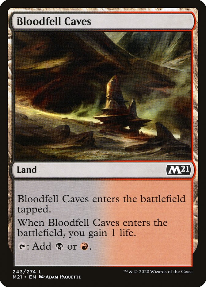 Bloodfell Caves [Core Set 2021] | Local Legends