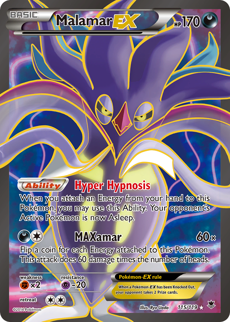 Malamar EX (115/119) [XY: Phantom Forces] | Golgari Games