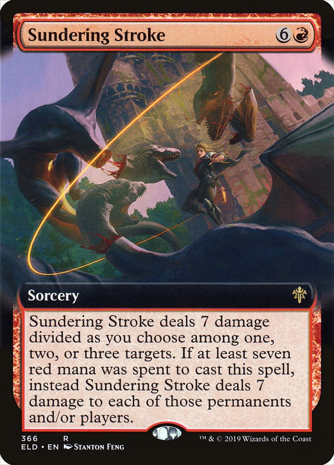 Sundering Stroke (Extended Art) [Throne of Eldraine] | Local Legends