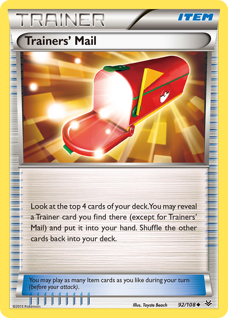 Trainers' Mail (92/108) [XY: Roaring Skies] | Golgari Games