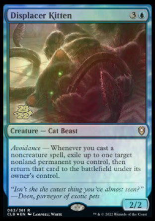 Displacer Kitten [Commander Legends: Battle for Baldur's Gate Prerelease Promos] | Local Legends