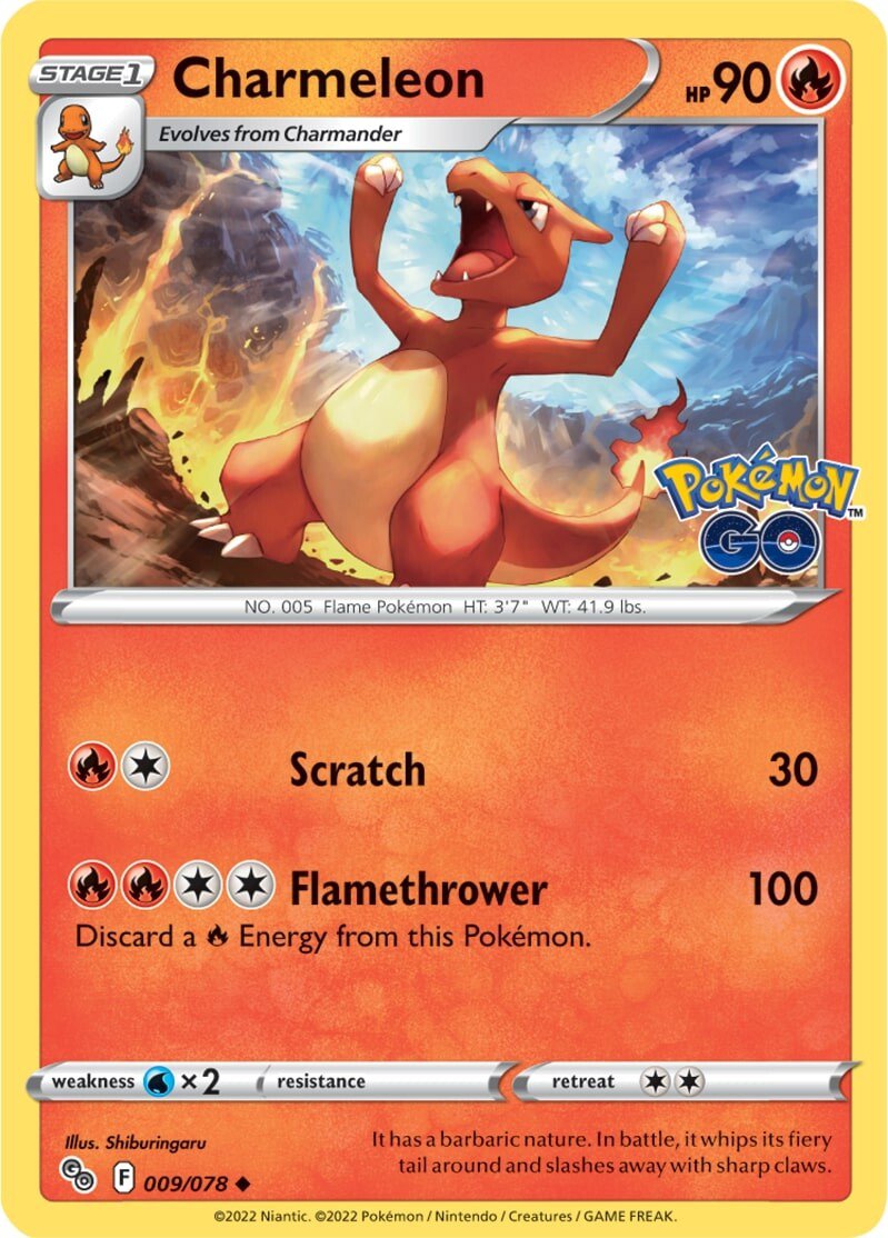 Charmeleon (009/078) [Pokémon GO] | Golgari Games