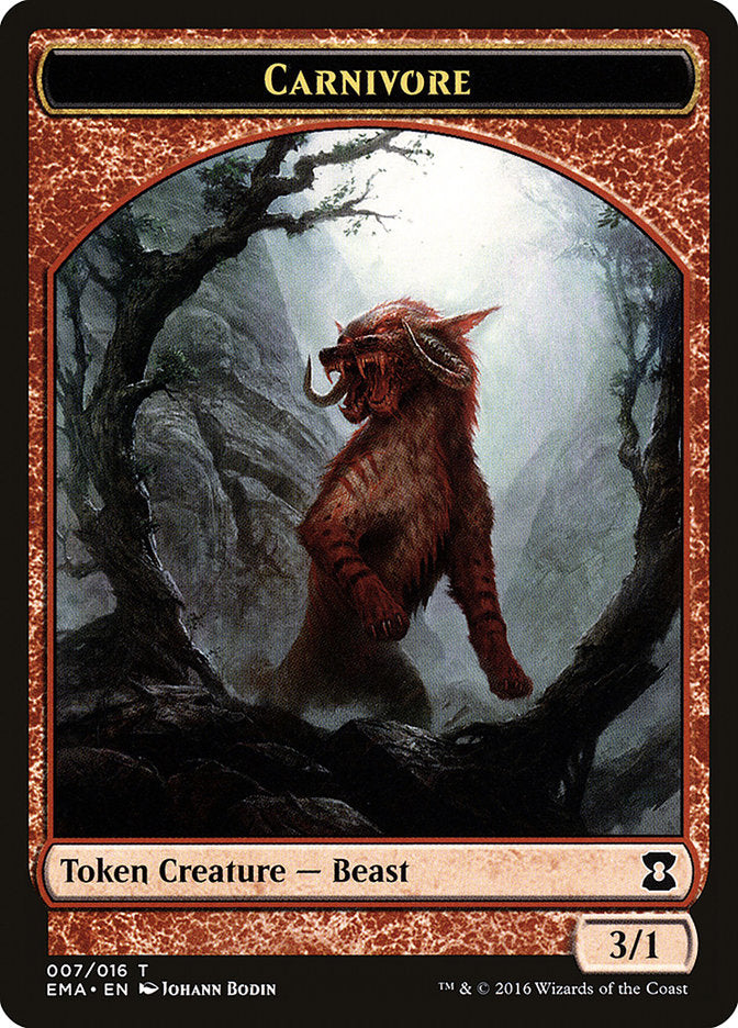 Carnivore Token [Eternal Masters Tokens] | Local Legends