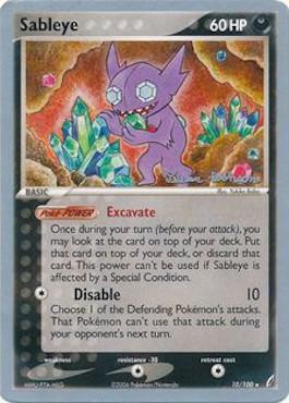 Sableye (10/100) (Intimidation - Tristan Robinson) [World Championships 2008] | Golgari Games