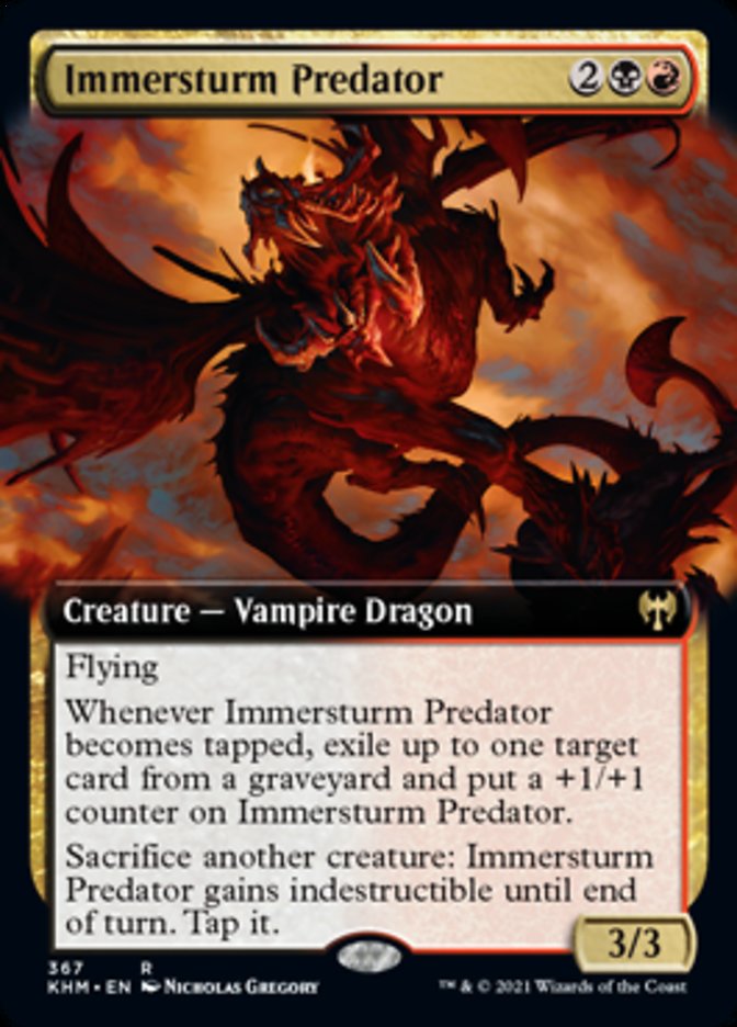 Immersturm Predator (Extended Art) [Kaldheim] | Golgari Games