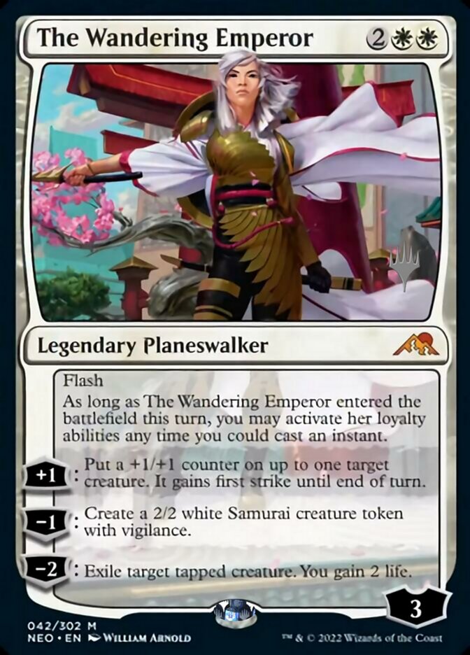 The Wandering Emperor (Promo Pack) [Kamigawa: Neon Dynasty Promos] | Golgari Games