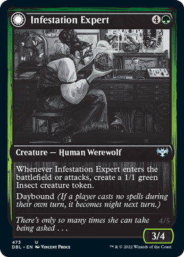 Infestation Expert // Infested Werewolf [Innistrad: Double Feature] | Golgari Games