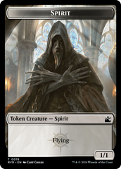 Spirit (0018) // Voja Double-Sided Token [Ravnica Remastered Tokens] | Local Legends