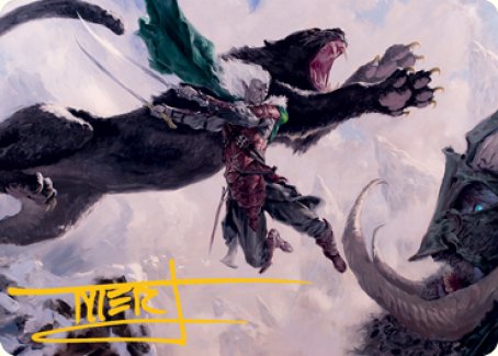 Drizzt Do'Urden Art Card (Gold-Stamped Signature) [Dungeons & Dragons: Adventures in the Forgotten Realms Art Series] | Local Legends