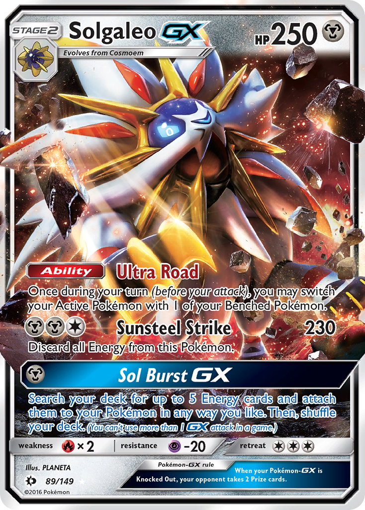 Solgaleo GX (89/149) [Sun & Moon: Base Set] | Golgari Games