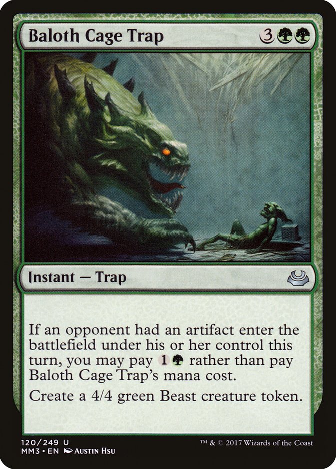 Baloth Cage Trap [Modern Masters 2017] | Golgari Games