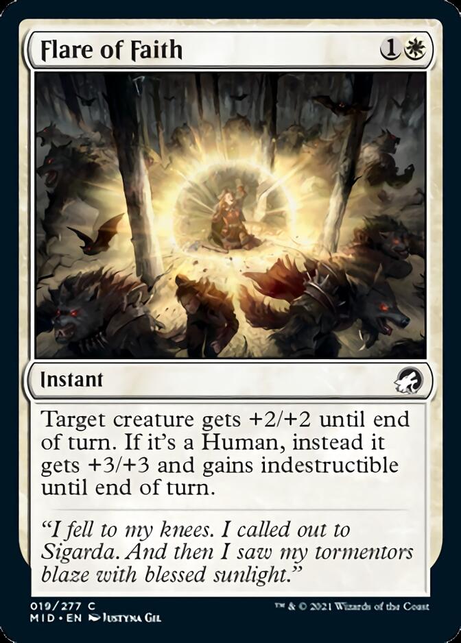 Flare of Faith [Innistrad: Midnight Hunt] | Golgari Games