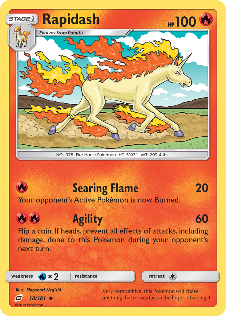 Rapidash (18/181) [Sun & Moon: Team Up] | Golgari Games