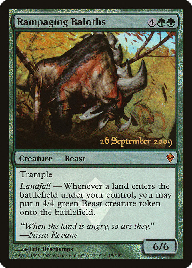 Rampaging Baloths [Zendikar Prerelease Promos] | Local Legends