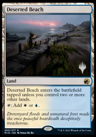 Deserted Beach (Promo Pack) [Innistrad: Midnight Hunt Promos] | Golgari Games