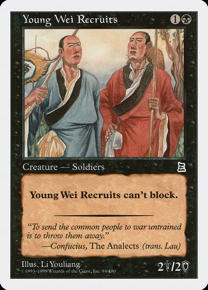 Young Wei Recruits [Portal Three Kingdoms] | Golgari Games