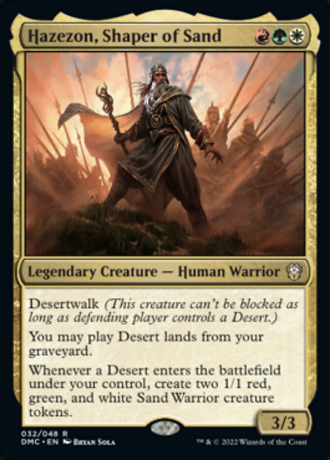 Hazezon, Shaper of Sand [Dominaria United Commander] | Golgari Games