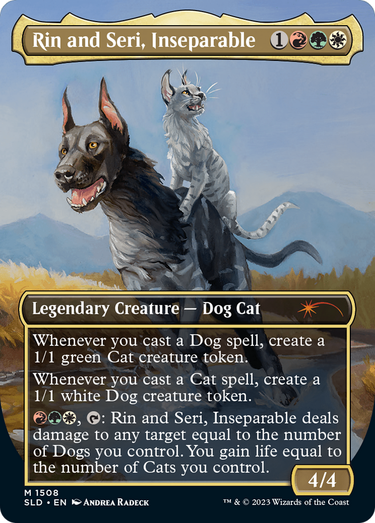 Rin and Seri, Inseparable (1508) // Rin and Seri, Inseparable [Secret Lair Commander Deck: Raining Cats and Dogs] | Golgari Games