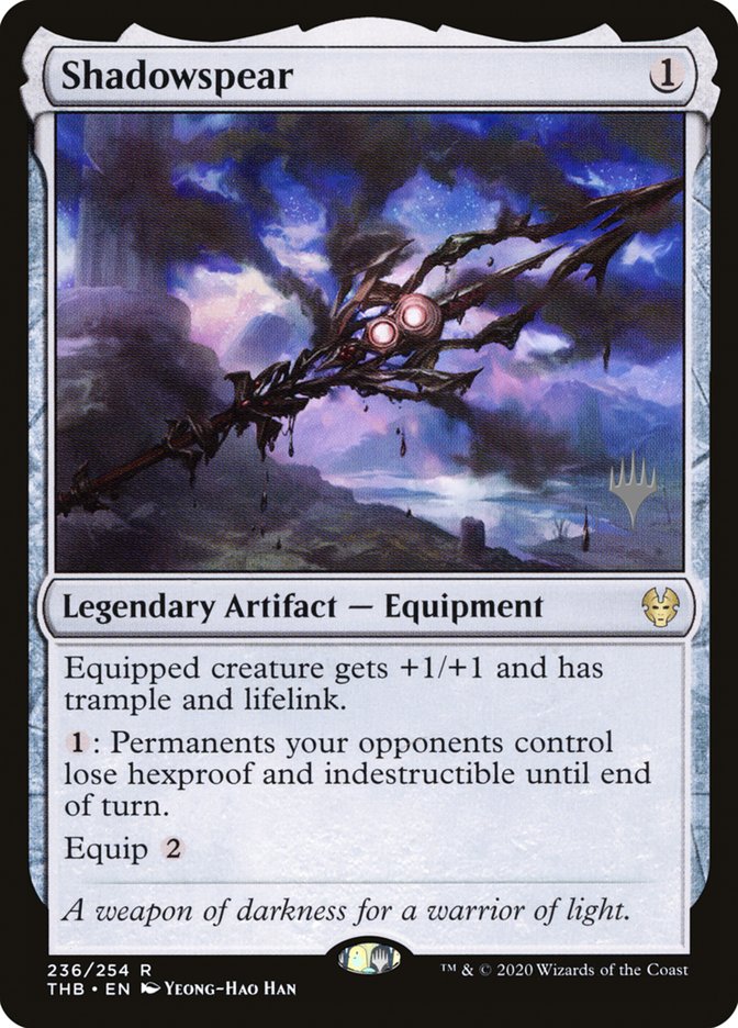 Shadowspear (Promo Pack) [Theros Beyond Death Promos] | Local Legends