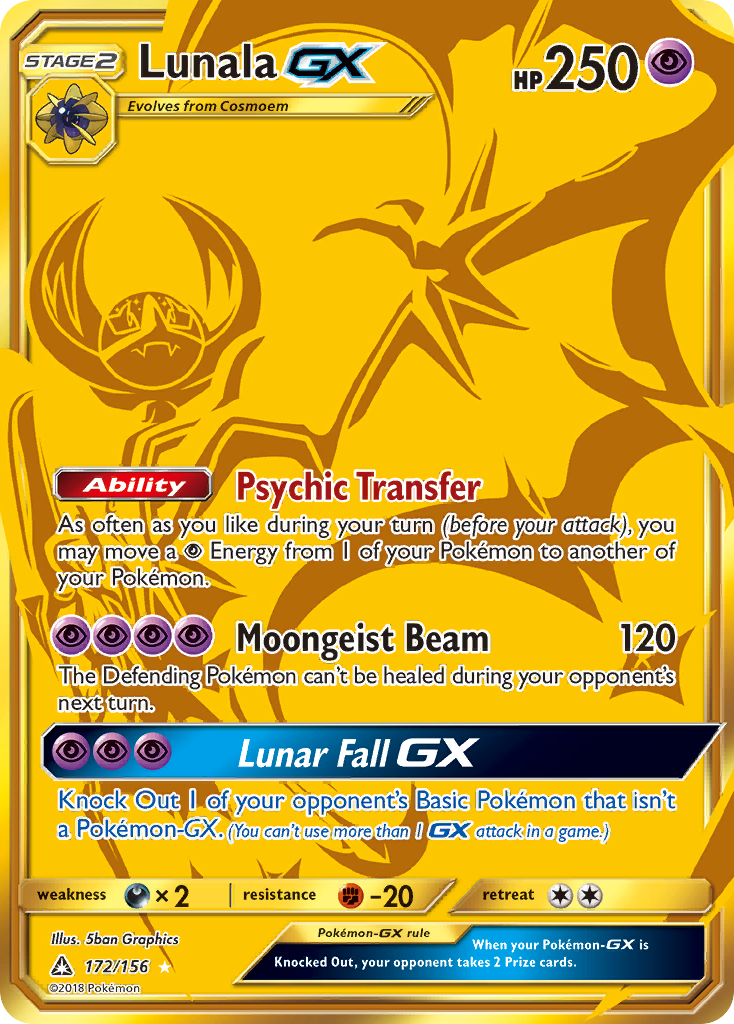 Lunala GX (172/156) [Sun & Moon: Ultra Prism] | Golgari Games