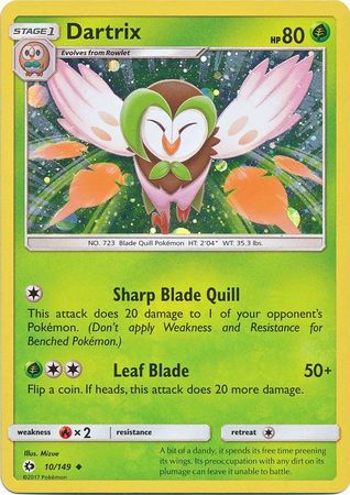 Dartrix (10/149) (Cosmos Holo) [Sun & Moon: Base Set] | Golgari Games