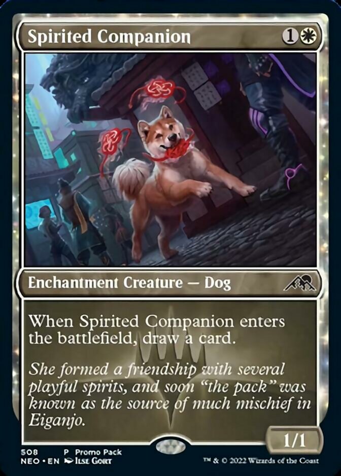 Spirited Companion (Promo Pack) [Kamigawa: Neon Dynasty Promos] | Local Legends