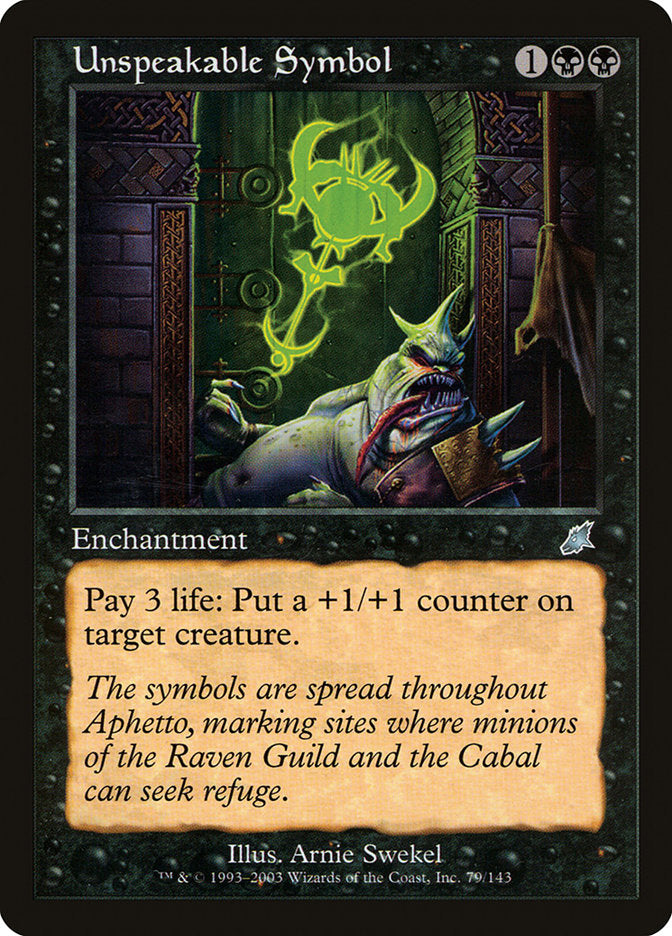 Unspeakable Symbol [Scourge] | Local Legends