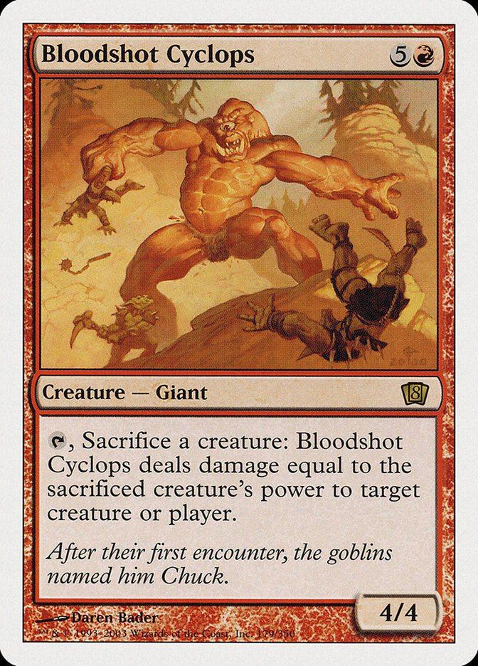 Bloodshot Cyclops [Eighth Edition] | Golgari Games