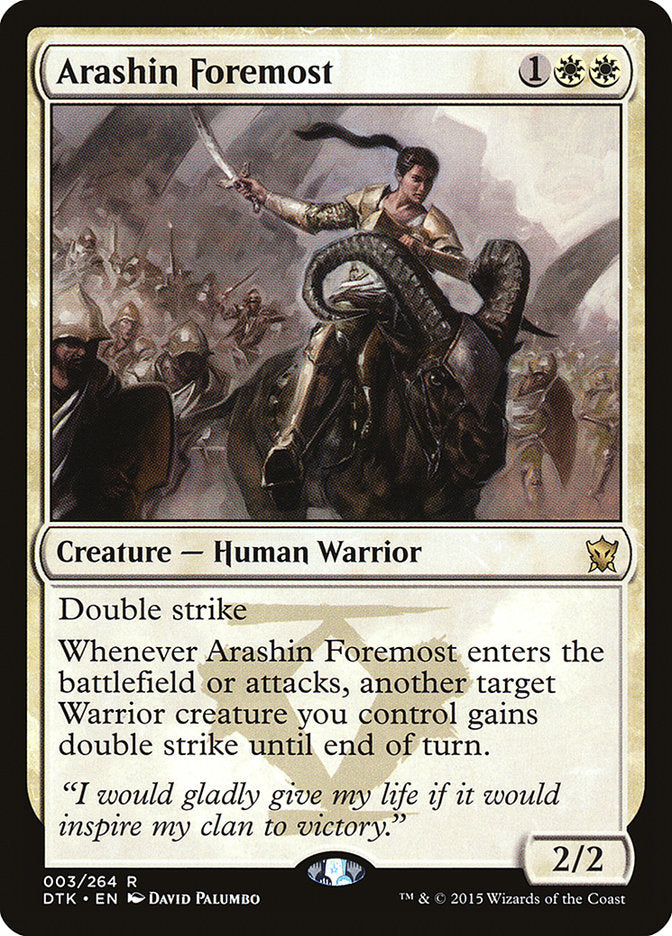 Arashin Foremost [Dragons of Tarkir] | Golgari Games