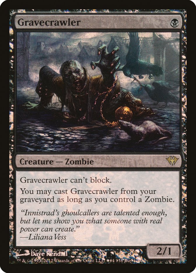 Gravecrawler (Buy-A-Box) [Dark Ascension Promos] | Golgari Games